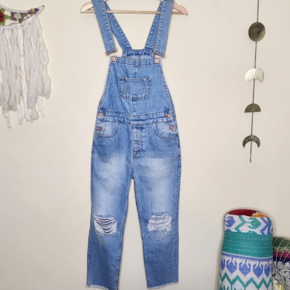 ASOS Distressed Denim Overalls